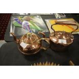 2 Copper Kettles