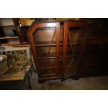 Glazed Oak China Cabinet