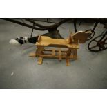 Pine Rocking Horse