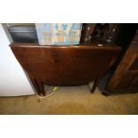 Oak drop leaf table