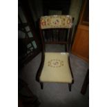 Late Victorian Tapestry Upholstered Nursing Chair