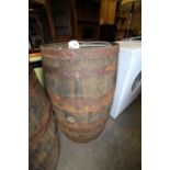 Oak cased whisky/port barrel