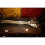 Large adjustable spanner 24"