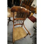 19th Century Spindle Back rocking chair