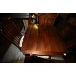 Draw Leaf Table & 4 Arts & Crafts Chairs