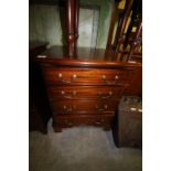 Reproduction mahogany 4 drawer chest