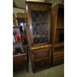 Oak Double Corner Cupboard