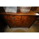 Walnut chest of drawers