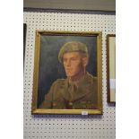 Ariana Campbell, oil painting, Portrait of Captain David Stratton Campbell, 50cm x 40cm, unsigned,