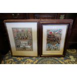 Six Victorian colour lithographs - British Monarchy and Politicians, each approx 28cm x 38cm,