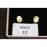 9ct mother of pearl earrings