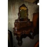 Victorian Burr Walnut Duchesse Dressing Table