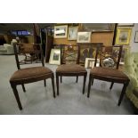 3 Mahogany Dinning Chairs