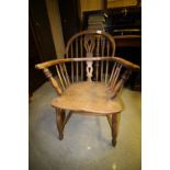 Elm seated Windsor chair