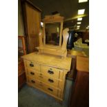 Scumbled Pine, Art Nouveau Dressing Table