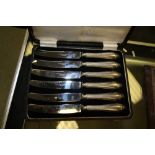 Box of silver plated cutlery, set of six