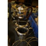 Silver Plate three piece tea service