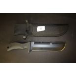 Hunting knife with sheath