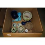 Three Casa Pupo glass items and quantity of china and glass items