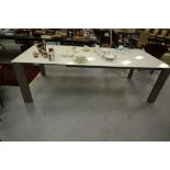 Calligaris Designer Glass Table, 1M Wide x 2.4M long