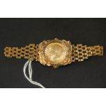 1918 Sovereign in 9ct bracelet