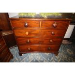 2/3 mahogany chest