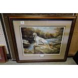 John L Baxter print Golden water print