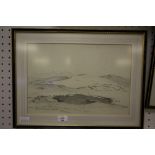 William Heaton Cooper Pencil Sketch -"Pewit Tarn" , Original Book Illustration