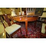 Chinese hardwood dining table and 2 leaves