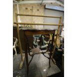 Clothes horse and small occasional table