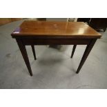 George III mahogany tea table