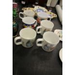 Selection of Peter Rabbit and Postman Pat mugs