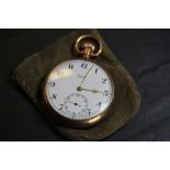 9ct Gold Limit Pocket Watch (one hand A/F)