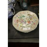 4 Spode Chinese Plates AF