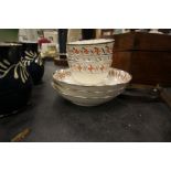 Three Tea Bowls & Saucers