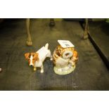 Beswick Beatrix Potter 'Old Mr Brown' 1963 Beswick Jack Russell Dog