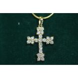 18ct Diamond Cross, 1.00ct