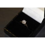 platinum diamond solitaire ring 1ct approx