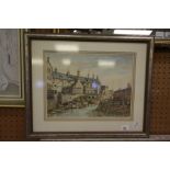 Signed Print Cheshams hospital and school - A Trowskie