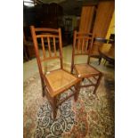 2 mahogany chairs