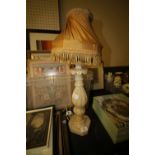 Alabaster table lamp