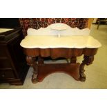 Mahogany Marble Top Washstand