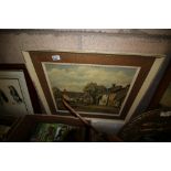 Pair of Oil on Boards of Cambridge Cottage Scene