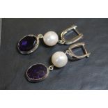 925 amethyst earrings