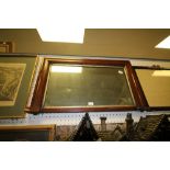 Mahogany overmantel mirror