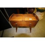 Wooden sewing box