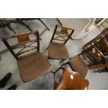 3 Mahogany Dining Chairs