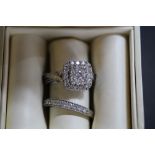 9ct and diamond Bridal Set (1.00ct)