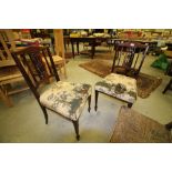 2 oak dining chairs