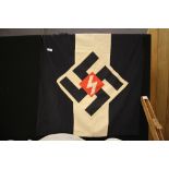 1930s/40s Hitler Youth Regiment Nazi Flag (104cm x 96cm)